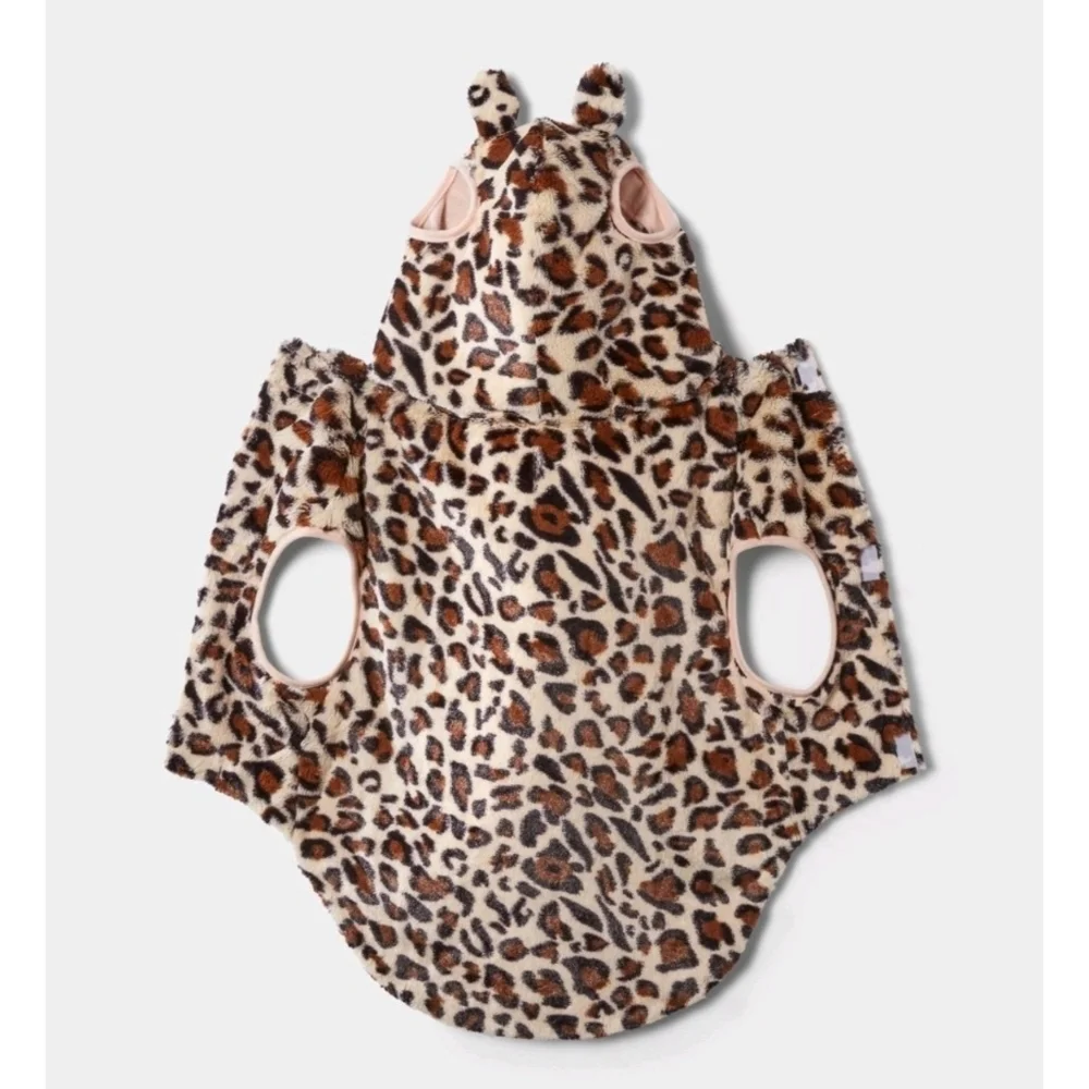 Hyde & Eek Halloween Leopard Hoodie Dog Hoodie Size S